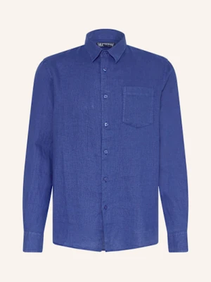 Vilebrequin Koszula Z Lnu Regular Fit blau