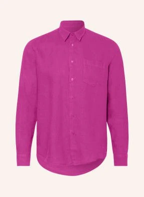 Vilebrequin Koszula Z Lnu Regular Fit lila