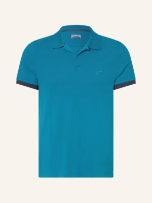 Vilebrequin Koszulka Polo Z Piki Palatin Regular Fit blau