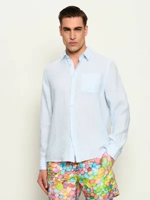 Vilebrequin Lniana koszula CAROUBIS | Regular Fit