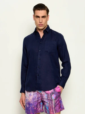 Vilebrequin Lniana koszula CAROUBIS | Regular Fit