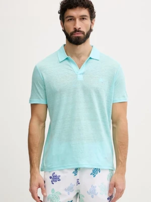 Vilebrequin polo męskie lniane PYRAMID