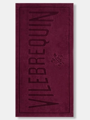 Vilebrequin ręcznik bawełniany SAND 90 x 180 cm kolor bordowy SANC1200