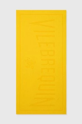 Vilebrequin ręcznik bawełniany SAND 90 x 180 cm kolor żółty SANC1200