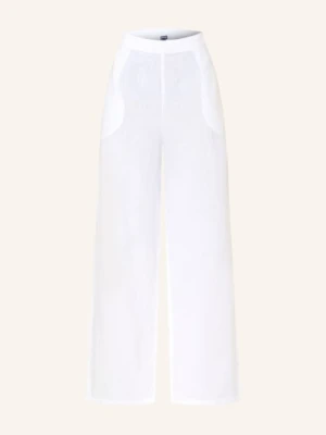Vilebrequin Spodnie Z Lnu Lin weiss