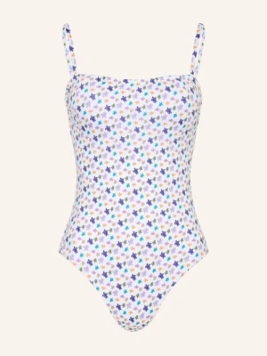 Vilebrequin Strój Kąpielowy Bandeau Micro Facette weiss biały