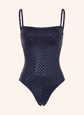 Vilebrequin Strój Kąpielowy Bandeau Relief Sparkling Facette blau