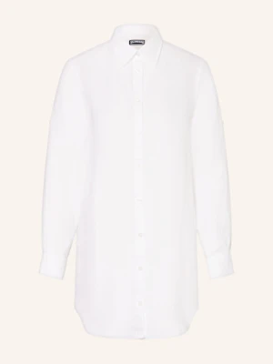 Vilebrequin Sukienka Plażowa Fragance Z Lnu weiss