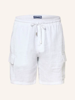 Vilebrequin Szorty Bojówki Thalassa Z Lnu weiss
