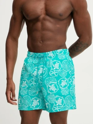 Vilebrequin szorty kąpielowe MOOREA kolor turkusowy MOOCB115