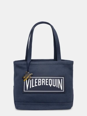Vilebrequin torba bawełniana BRETBAG kolor granatowy BREU3100