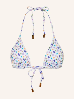 Vilebrequin Trójkątny Stanik Bikini Micro Fleur weiss