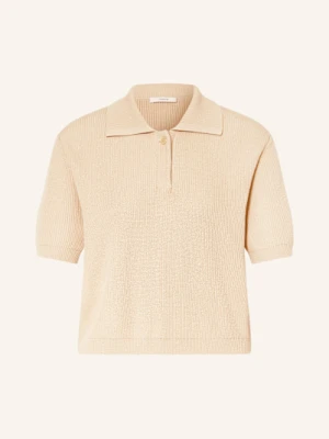 Vince Koszulka Polo Z Dzianiny beige