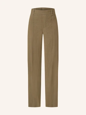 Vince Spodnie Marlena Z Dodatkiem Lnu gruen