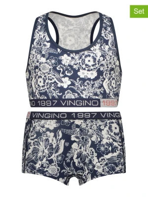 Vingino 2-częściowy zestaw bielizny w kolorze biało-niebieskim rozmiar: 158/164