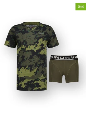 Vingino 2-częściowy zestaw bielizny w kolorze khaki rozmiar: 170/176