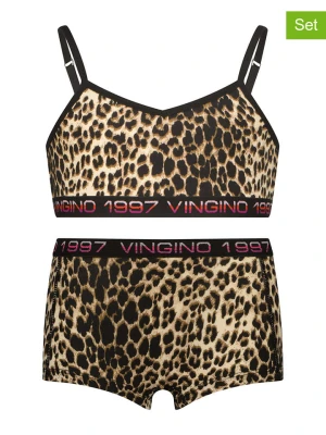Vingino 2-częściowy zestaw w kolorze czarno-beżowym rozmiar: 170/176