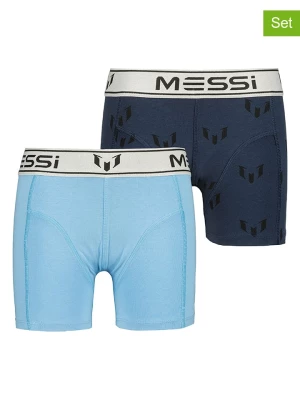 Messi Bokserki (2 pary) w kolorze niebieskim i granatowym rozmiar: 146/152