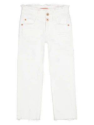 Vingino Dżinsy "Candy Ruffle" w kolorze białym rozmiar: 176