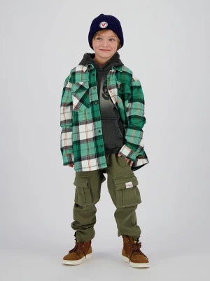 Vingino Koszula "Lyno" w kolorze zielono-kremowym rozmiar: 152