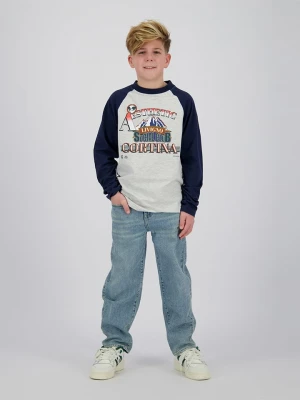 Vingino Koszulka "Haruto" w kolorze szaro-granatowym rozmiar: 128