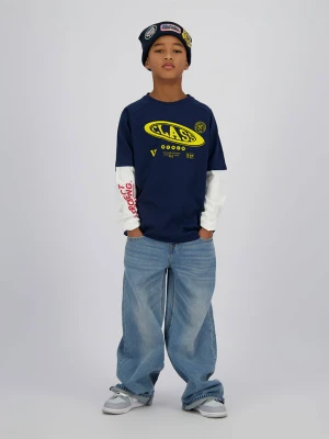 Vingino Koszulka "Houble" w kolorze granatowym rozmiar: 128