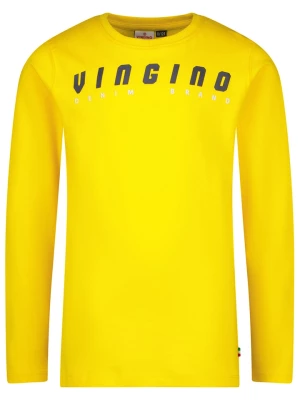 Vingino Koszulka "Logo" w kolorze żółtym rozmiar: 164
