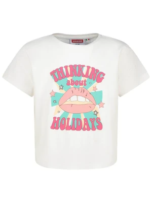 Vingino Koszulka w kolorze białym ze wzorem rozmiar: 140