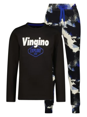 Vingino Piżama "Wircon" w kolorze czarno-niebieskim rozmiar: 146/152