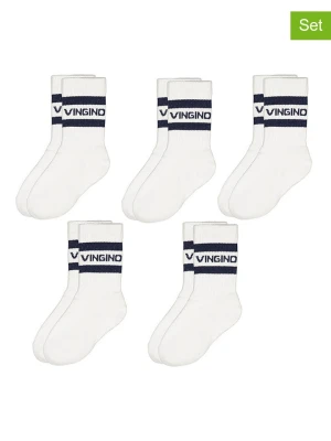 Vingino Skarpety (5 par) w kolorze biało-czarnym rozmiar: 35-38