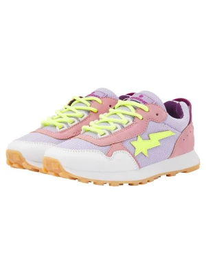 Vingino Skórzane sneakersy "Rosetta" w kolorze fioletowo-biało-jasnoróżowym rozmiar: 36