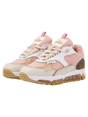 Vingino Sneakersy "Ariana" w kolorze beżowo-biało-jasnoróżowym rozmiar: 29