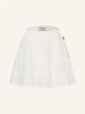 Vingino Spódnica Qiana Z Koronki Ażurowanej weiss