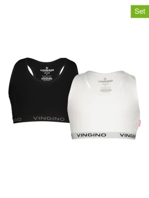 Vingino Topy (2 szt.) w kolorze czarnym i białym rozmiar: 134/140