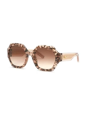 Vintage Brown Gradient Okulary przeciwsłoneczne Chopard