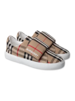 Vintage Check Canvas Chłopięce Sneakersy Burberry