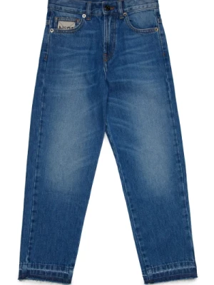 Vintage Niebieskie Spodnie Dżinsowe N21