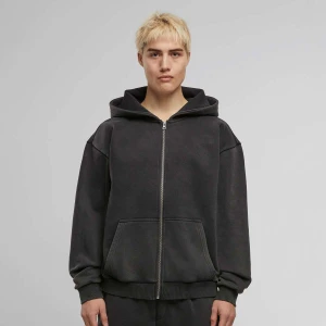 Vintage Zip Heavy Hoody Urban Classics czarny
