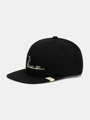 Visvim czapka z daszkiem z dodatkiem wełny excelsior ii cap kolor czarny 125103003013