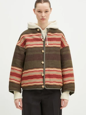Visvim kurtka puchowa dwustronna z domieszką wełny Liner Jkt Jacquard Blanket