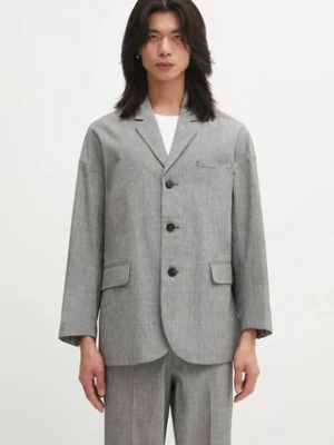 Visvim marynarka z dodatkiem wełny HAMMONS JKT SANTOME męska kolor czarny 125205013010