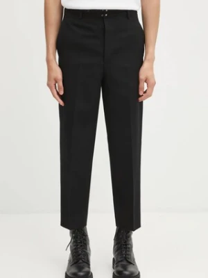 Visvim spodnie z dodatkiem wełny PASTORAL HW SLACKS męskie kolor czarny w fasonie chinos 125205008019