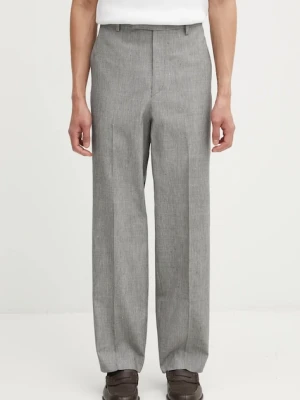 Visvim spodnie z dodatkiem wełny WIDE SLACKS SANTOME