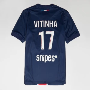 Vitinha / No. 17 / PSG Nike Kids Home Stadium 2024/25 , markiNike, Jerseys, w kolorze niebieski, rozmiar: