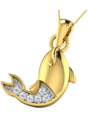 Vittoria Jewels Złota zawieszka z diamentami rozmiar: onesize