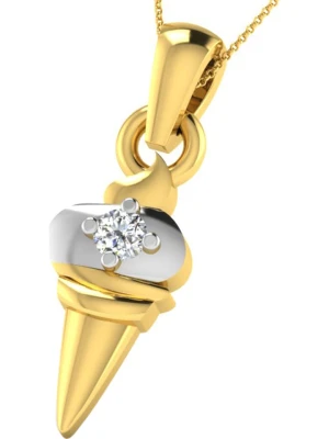 Vittoria Jewels Złota zawieszka z diamentem rozmiar: onesize