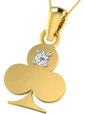 Vittoria Jewels Złota zawieszka z diamentem rozmiar: onesize