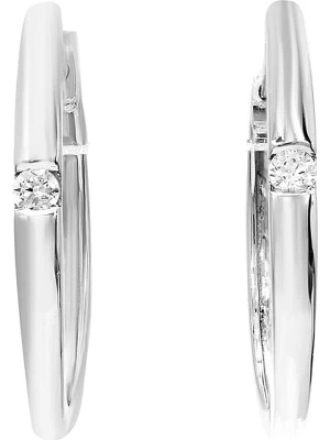 Vittoria Jewels Złote kolczyki-kreole z diamentami rozmiar: onesize