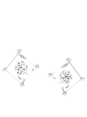 Vittoria Jewels Złote kolczyki-wkrętki z diamentami rozmiar: onesize