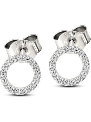 Vittoria Jewels Złote kolczyki-wkrętki z diamentami rozmiar: onesize